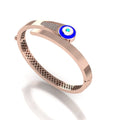 Evil eye Rose gold kada