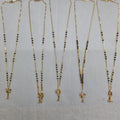 Short Mangalsutra with butterfly pendant