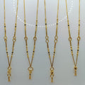 Short Mangalsutra with ring pendant