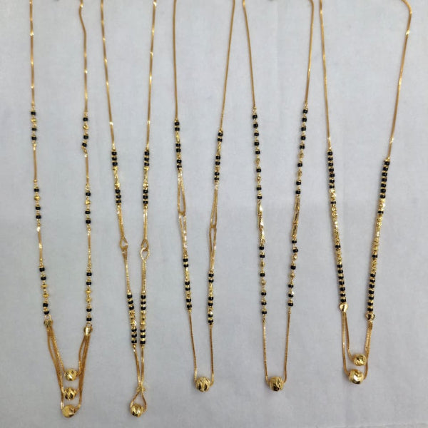 Short Mangalsutra with small pendants