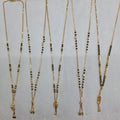 Short Mangalsutra with chain pendant