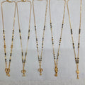 Short Mangalsutra with heart shape pendant