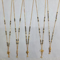 Short Mangalsutra with long pendant