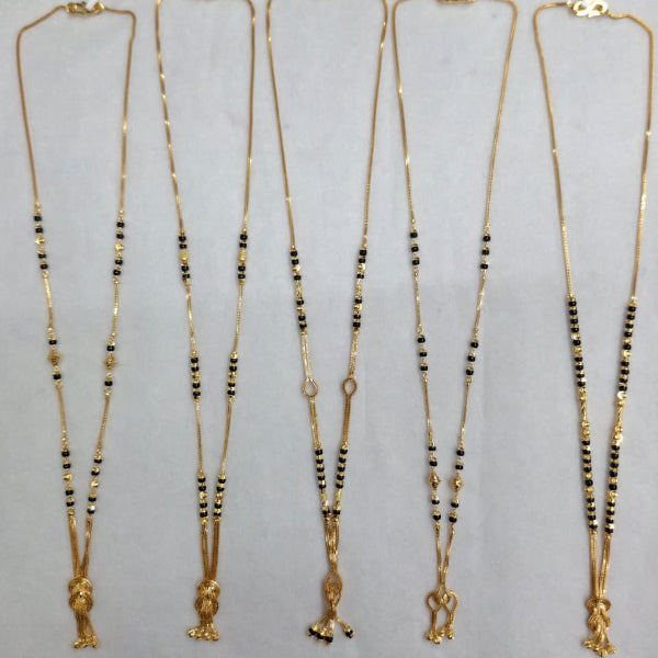 Short Mangalsutra with long pendant